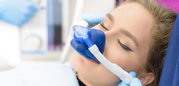 Patient undergoing sedation dentistry